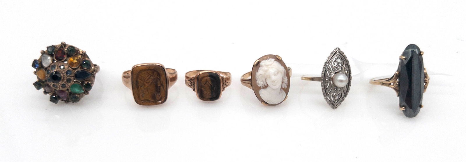 Group of Six (6) 10k Gold Rings (1 of 1)