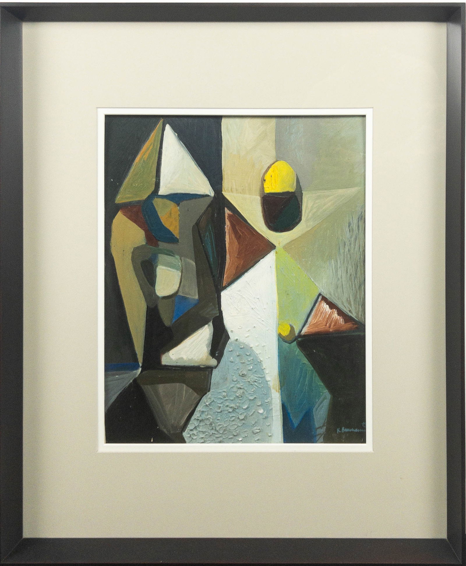 Karl Baumann Abstract Space Concept Oil Painting (1 of 4)