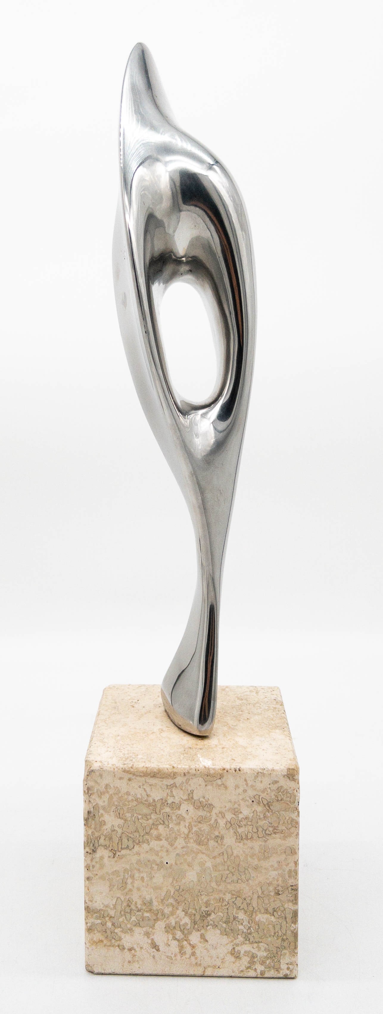 Jack Arnold Abstract Chrome Metal Sculpture (1 of 3)