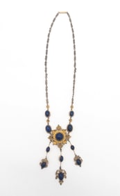 Gilded Lapis Necklace
