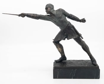 Rudolf Kuchler (Austrian, 1867-1954) Bronze Knight