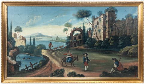 Country Life Primitive, Anonymous, oil/canvas