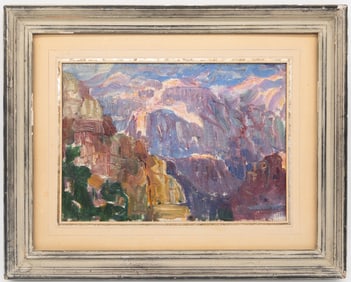 Attrib. Joseph Kleitsch painting, Early Morning Grand Canyon