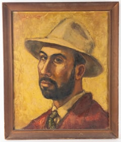 Pascal Cucaro, Self Portrait Oil on Canvas