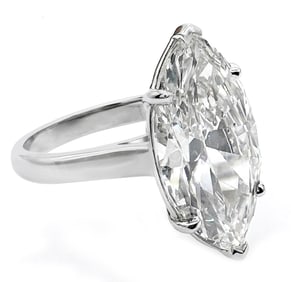 5.34ct Marquise Diamond Solitaire Ring w/ GIA