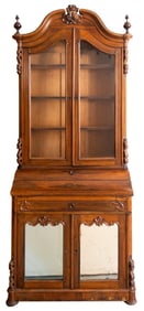 American Victorian Rosewood Dropfront Secretary