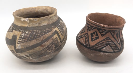 Two (2) Ancestrial Puebloan (Possibly Anasazi) Small Pottery Bowls