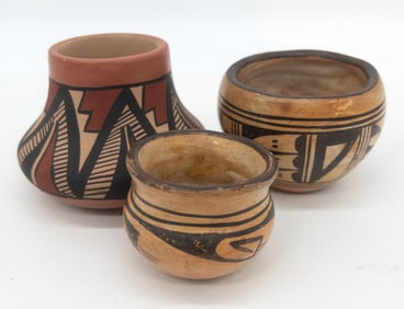 Group of 3 Southwest Pueblo Pottery Bowls