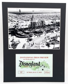 Disneyland Press Preview & Dedication Ticket