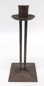 Roycroft Hammered Copper "Princess" Candlestick