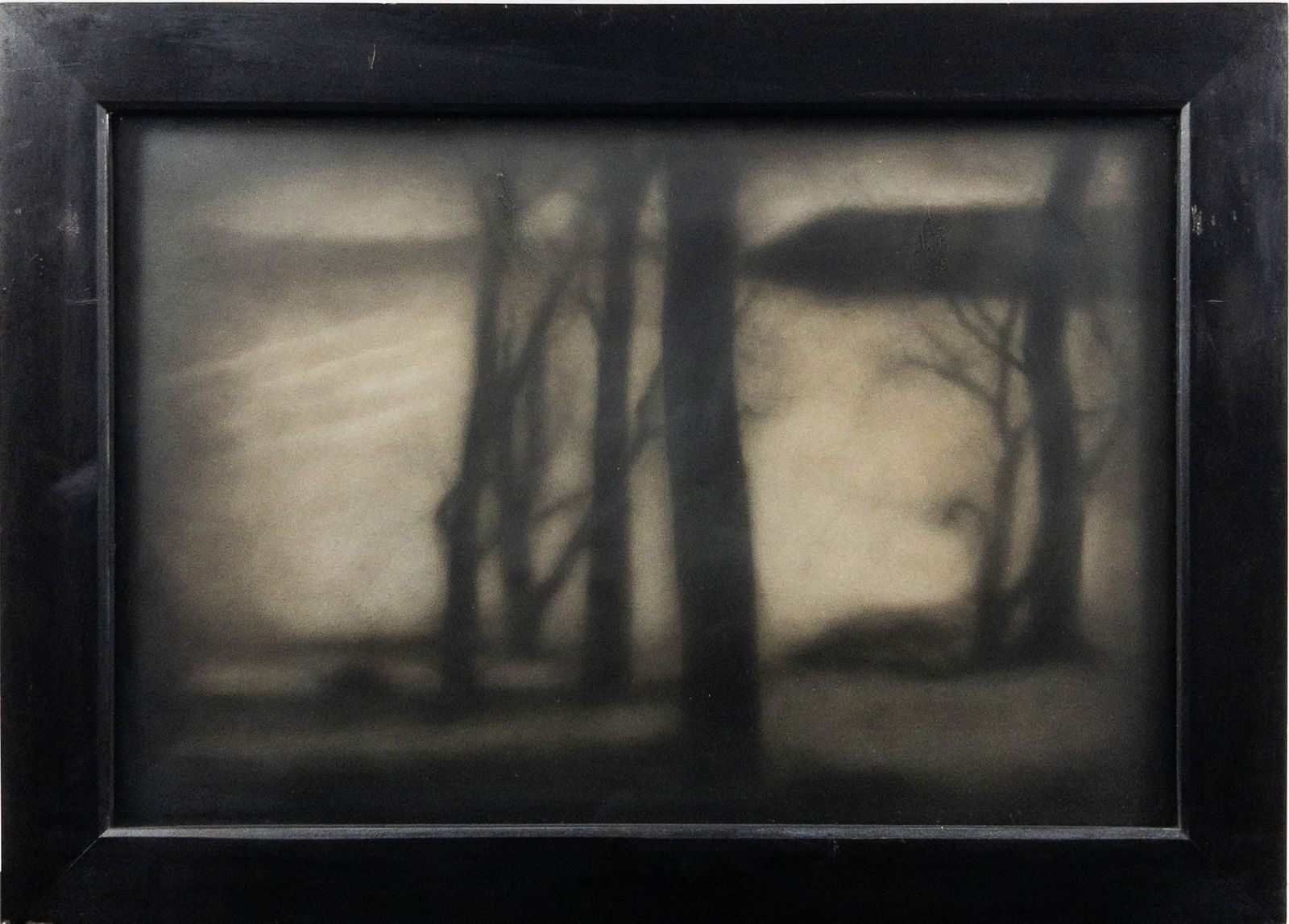 Rocky Schenck "Munch's Yard", Gelatin silver print on paper: Rocky Schenck (b. 1960), "Edvard Munch's Yard Norway", Gelatin silver print on paper. Image measures appx 15 3/4" x 23 1/4" and 19 3/4" x 27 1/4" framed under glass. Titled, signed, and numbered 4/10