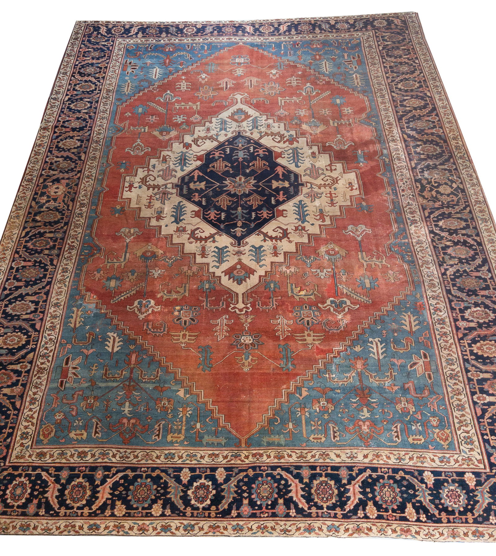 19th C. Serapi  Heriz Roomsize Carpet, 16' 3" x 12' 10" (1 of 11)
