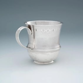 1695 William III Antique English Silver Chocolate Cup