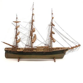 Wooden Ship's Model, "The Flying Cloud", 19th. C.