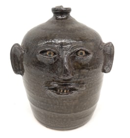 Reggie Meaders Southern Folk Pottery Face Jug