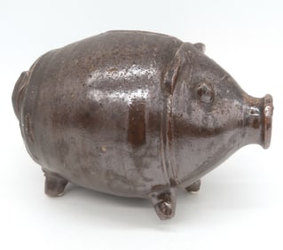 Norman Smith Southern Folk Pottery Piggy Bank
