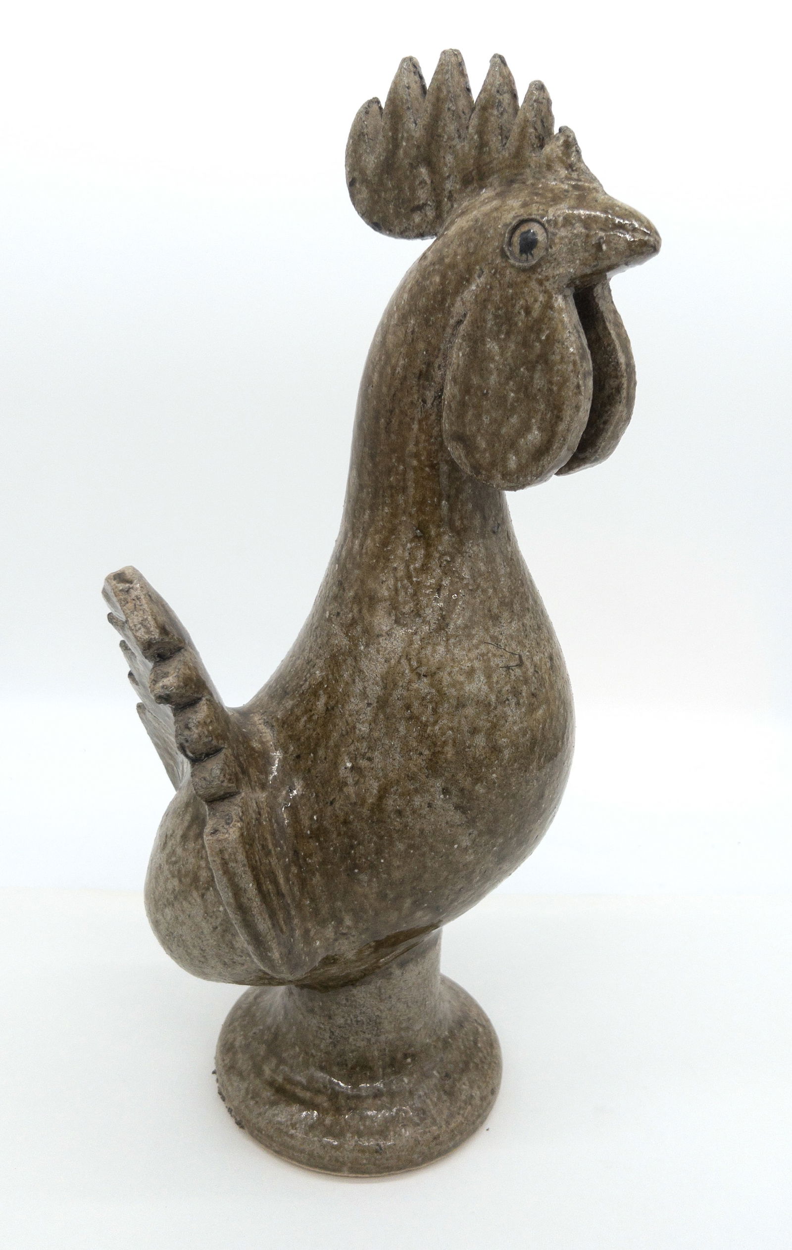 Edwin Meaders Early Green Glaze Southern Folk Pottery Rooster (1 of 5)