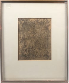 After Albrecht Durer, "The Knight, Death and the Devil" Etching