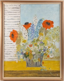 Elizabeth Charleston "White Shutter" Floral Painting
