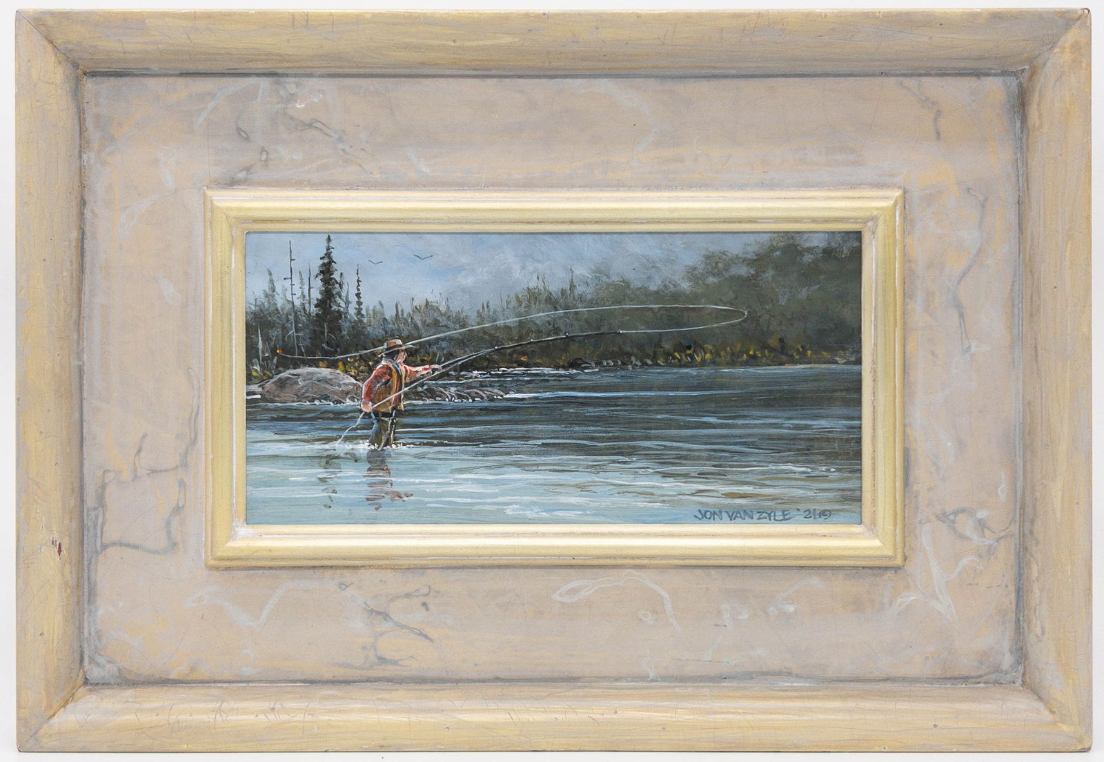 Jon Van Zyle, "Lefty", oil on board, signed lower right. (1 of 8)