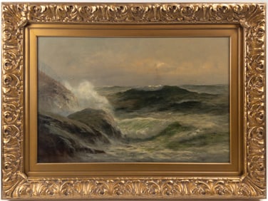 Henry Macartney California Sea Scape Oil On Canvas Painting