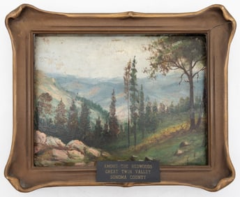 California School, "Among The Redwoods", O/B