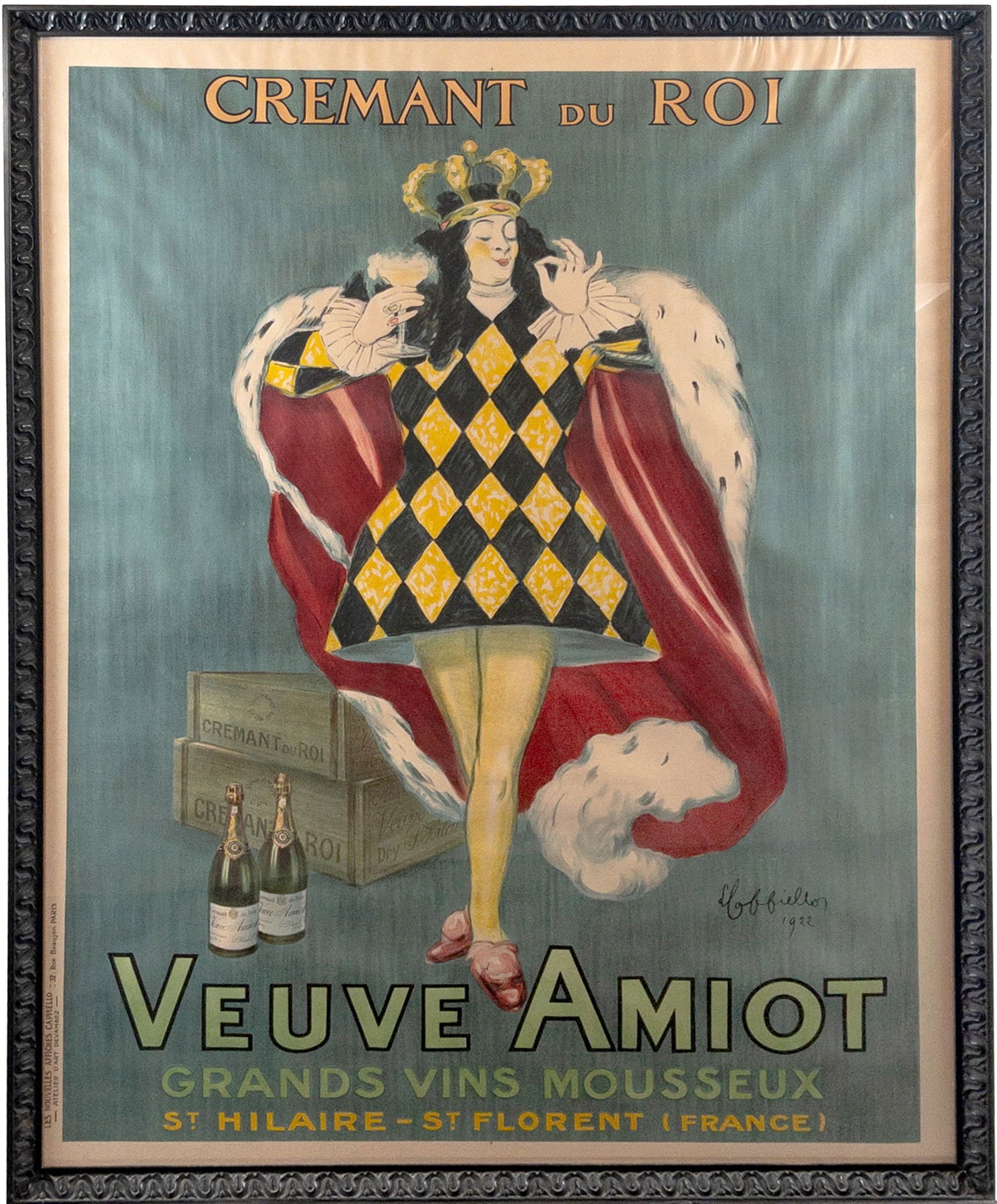 Veuve Amiot / Cremant Du Roi, Paris, Leonetto Cappiello, Poster (1 of 3)