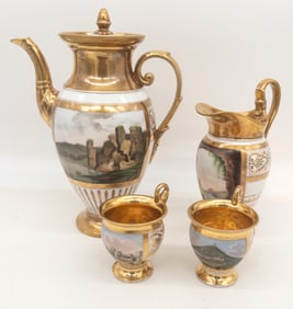 Old Paris Porcelain Coffee Service