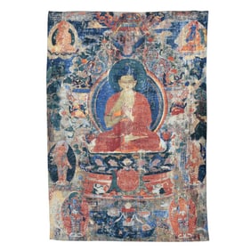 Tibetan Buddha Hanging Thangka