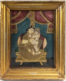 Yashoda and Krishna Indian Painting