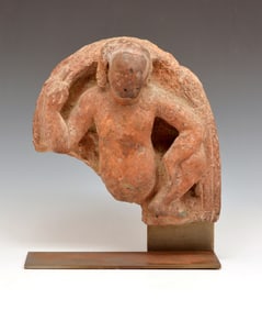 Chinese/ Turkestan Stone Figural Fragment