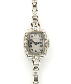 14k White Gold Hamilton Ladies Wristwatch