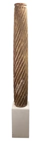 Early Spanish Gilt Leaf Screw Form Column