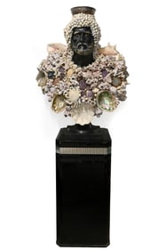 Rare Monumental Shellwork Anthony Redmile Bust of Neptune