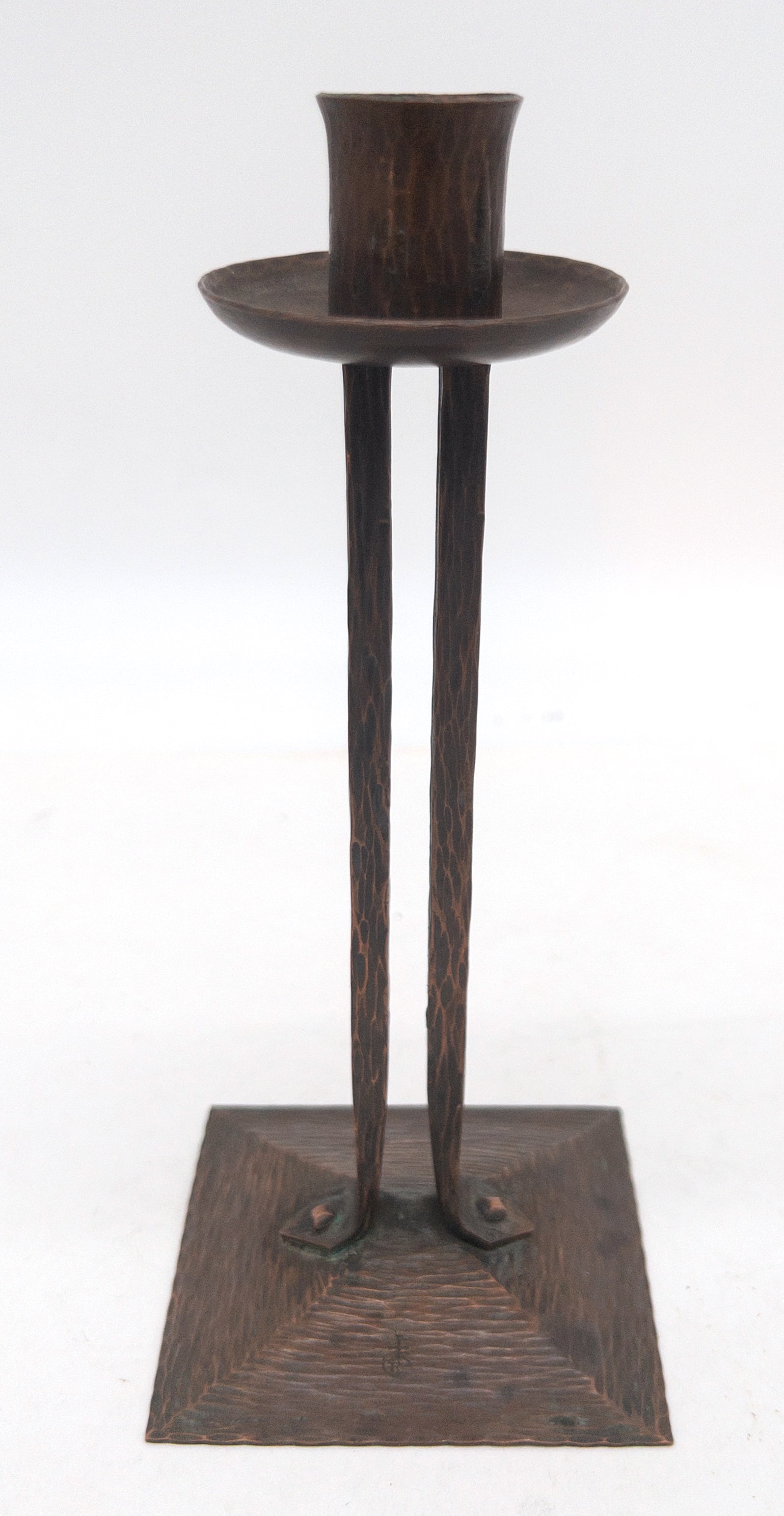 Roycroft Hammered Copper "Princess" Candlestick (1 of 5)