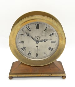 Chelsea Brass Mantle Ship's Clock Shreve & Co San Francisco
