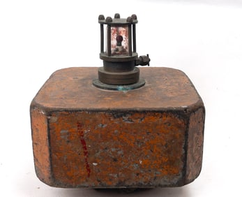 Floating Buoy Light On Painted Wood Base