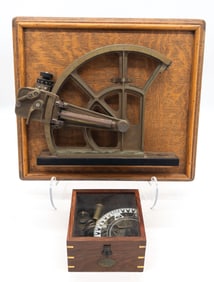 US Navy Gunner's Quadrant Bristol and Martin NY w/ Kelvin Hughes London 1917 Sex