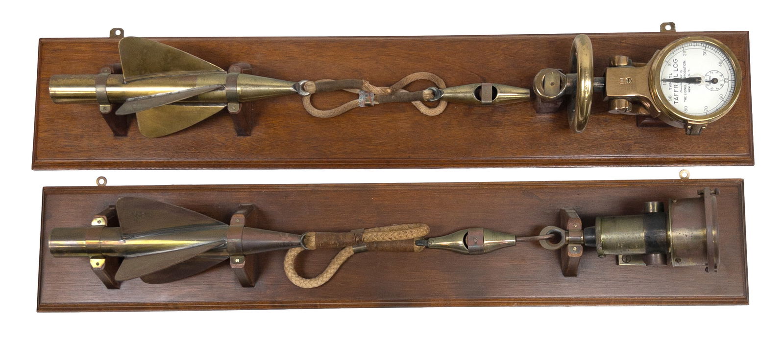 Pair of Mounted Ship's Taffrail Logs (1 of 7)