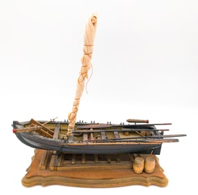 Wood Ship Model of Whale Boat