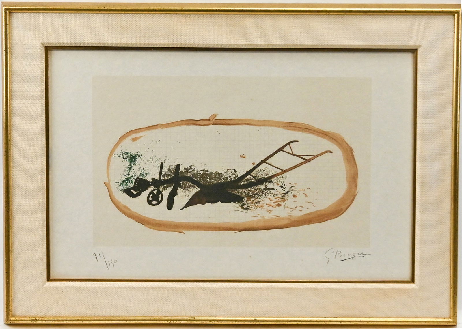 Signed George Braque, La Charrue (The Plough) Lithograph (1 of 2)