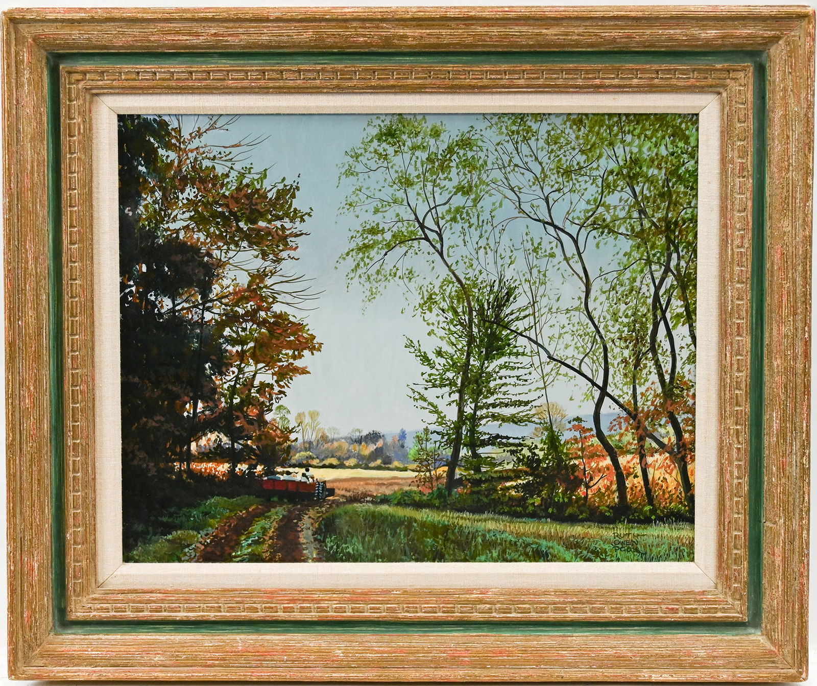 Ruth Owen Pook Painting "Hay Ride" Oil on board (1 of 4)