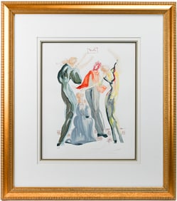 Salvador Dali "La Danse" Color Woodcut