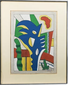 Fernand Leger Artist Proof Abstract Serigraph, 1937