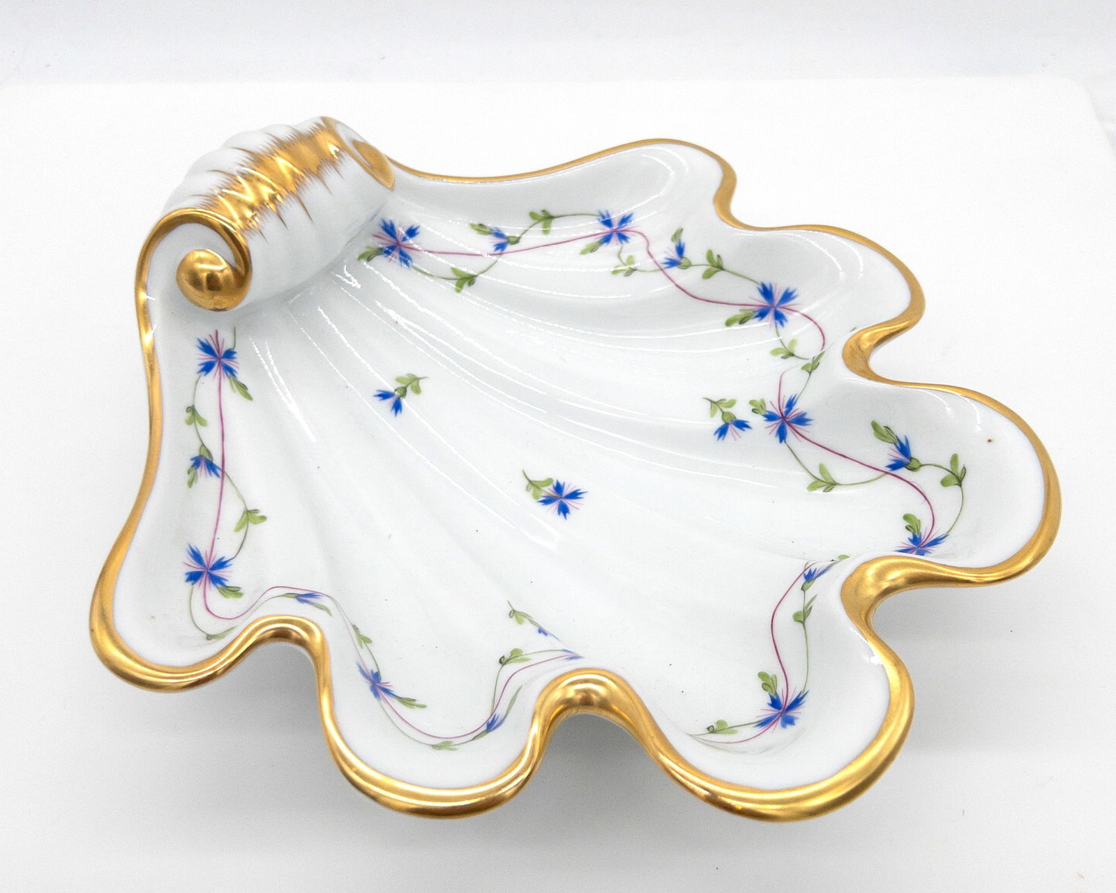 Herend Blue Garland Shell Form Serving Dish (1 of 3)