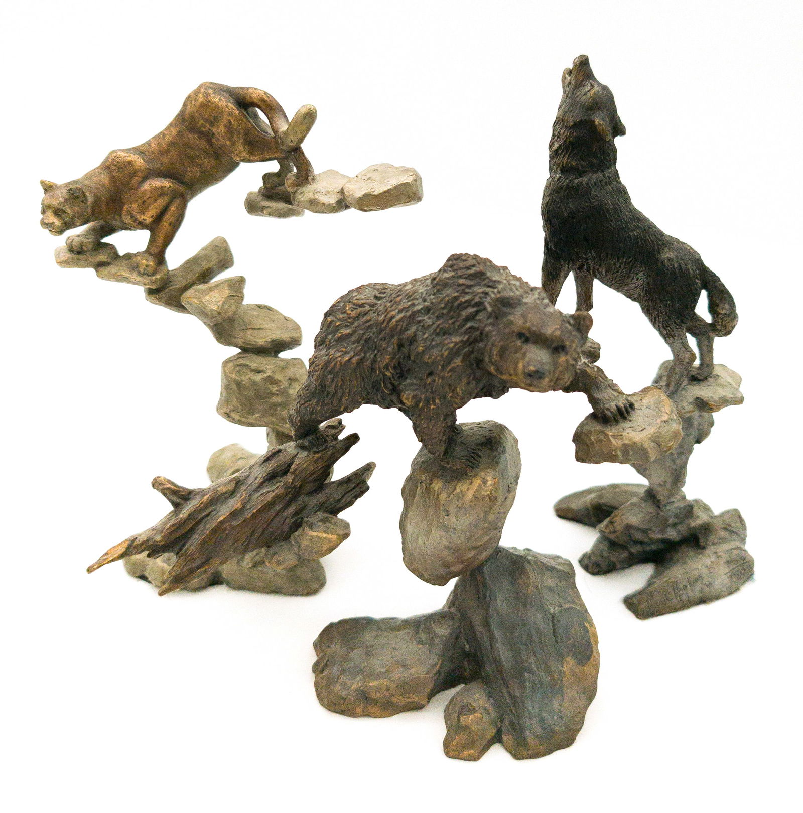 Three Mark Hopkins Animal Bronze Sculptures (1 of 7)