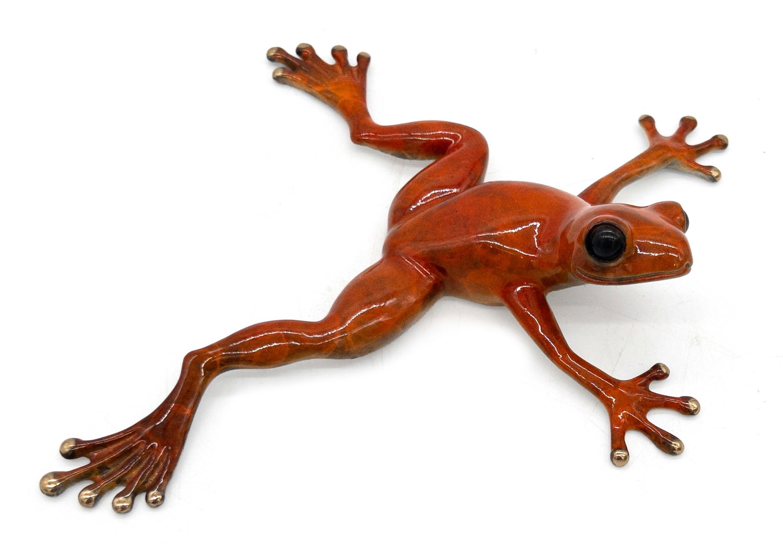 Joseph Quillan Bronze Frog Sculpture (1 of 4)