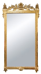 Large Continental Fancy Gilt Framed Mirror