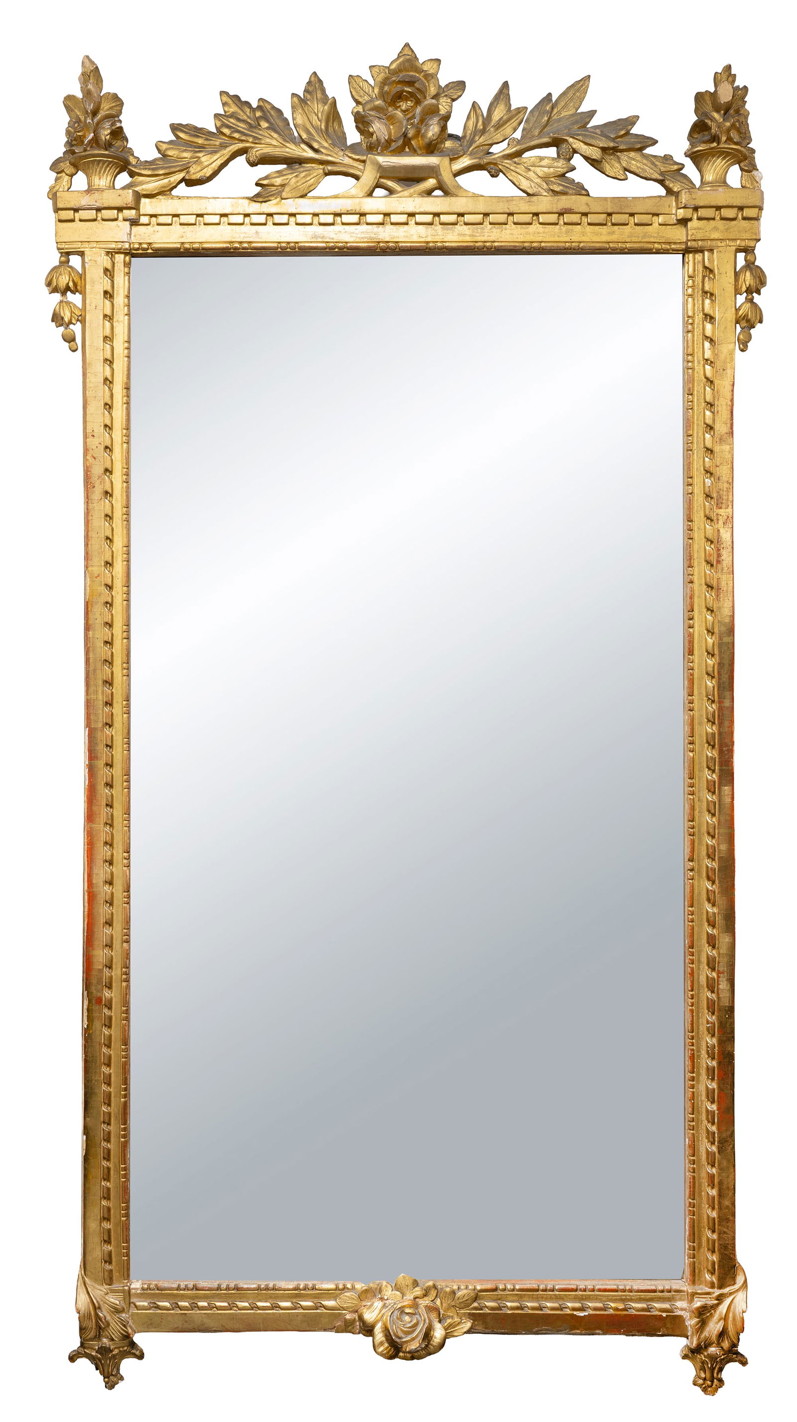 Large Continental Fancy Gilt Framed Mirror (1 of 3)