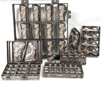 Lot of Easter Bunny / Egg Chocolate Molds